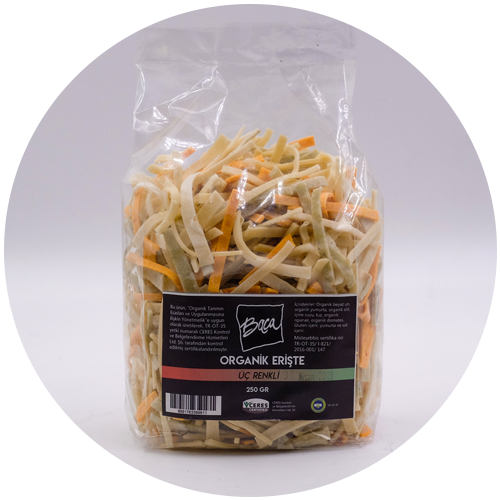 Organik 3 Renkli Erişte (Bilgi alınız)