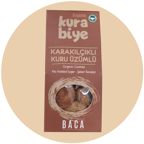 Organik Karakılçıklı Üzümlü Kurabiye
