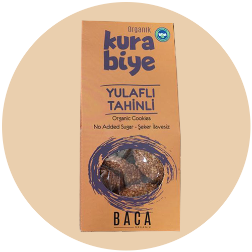 Organik Yulaflı Tahinli Kurabiye